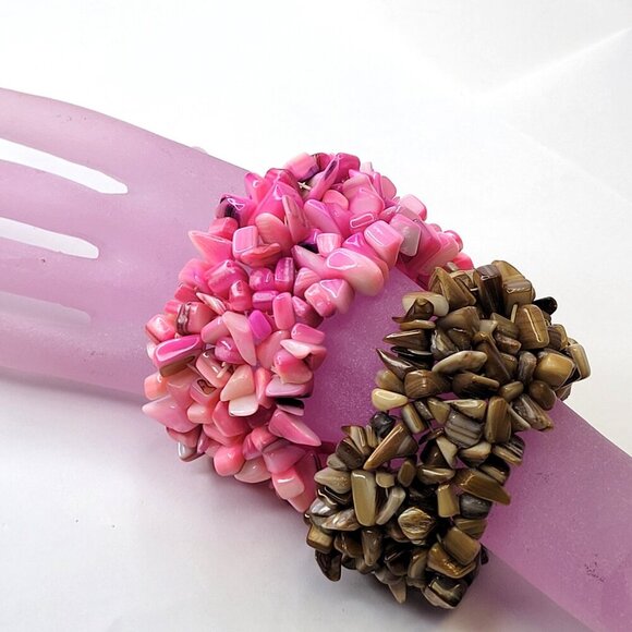 Hot Pink Stretch Bracelet - Picture 8 of 12